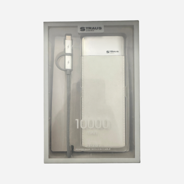 Straus Austria 10000mAh PowerBank 2 az 1-ben