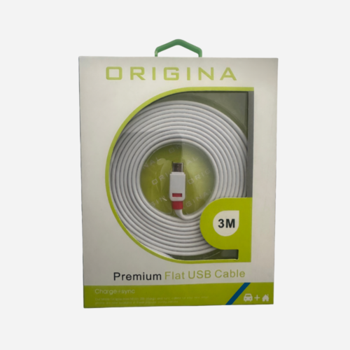 Prémium Micro-USB Töltő- és Adatkábel, 3 Méter