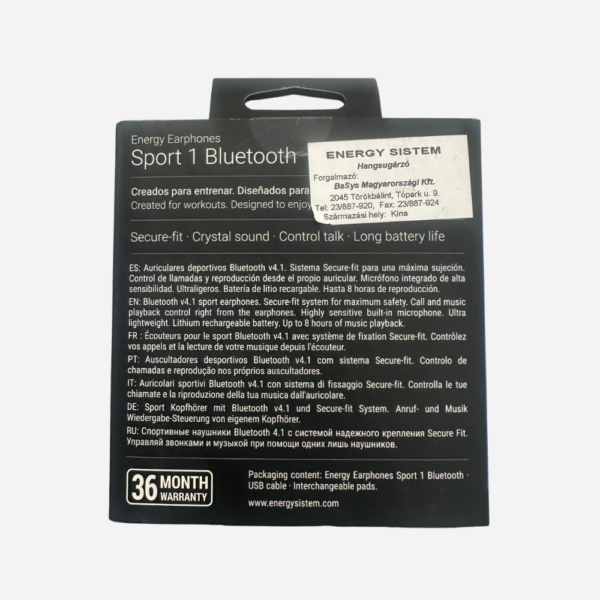 EnergySistem Sport1-Bluetooth Sportfülhallgató