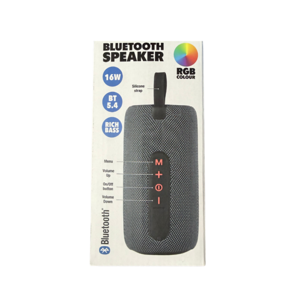 Bluetooth Hangszóró 16W(BT 5.4, RGB Világítás)