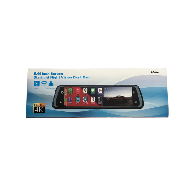 4K Visszapillantó Tükör Kamera CarPlay/Android
